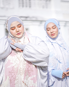 SIPO – robe de prière pour femmes musulmanes, tissu de Satin imprimé, Jubah, Abaya, dubaï, femmes, 2 pièces, Telekung - Product Image 6