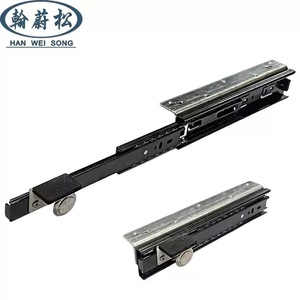 Concealed Telescopic Dining <b>Table</b> Track 350mm Extendable For Dining <b>Table</b> Desk Study Bar Carbon Steel Minimalist Design - Product Image 4