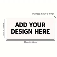 Tapis de souris par sublimation Impression graphique personnalisée Tapis de souris en caoutchouc néoprène antidérapant pour clavier d'ordinateur Tapis de souris de jeu de bureau