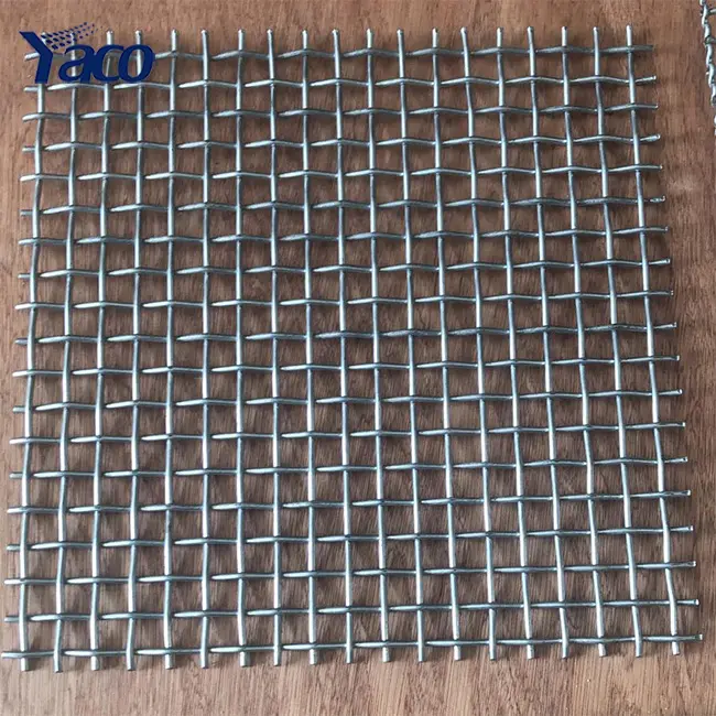 2 3 mm en acier inoxydable fil galvanisé 1/2 pouces ouverture trou carré treillis métallique tissé galvanisé wiremesh tissu