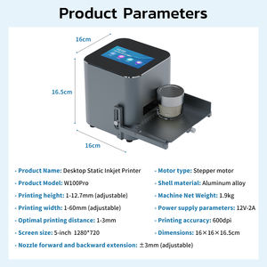 Imprimante jet d'encre statique industrielle avec système Android, capteur et déclencheur à pédale, machine d'impression <span class=keywords><strong>de</strong></span> codes QR et <span class=keywords><strong>de</strong></span> dates - Product Image 5
