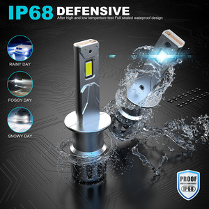 Nueva Bombilla LED H7 para Coche, Diseño Nuevo y Popular de Fábrica, Mini, Plug and <span class=keywords><strong>Play</strong></span>, 1:1, 76W, 3570 CSP, Faros Delanteros para Automóvil, H1 H3 - Product Image 5