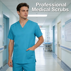 Women's V-Neck Scrub Top Short Sleeve Moisture Wicking Hospital Uniform For Nurses Medical Workwear Size S XXL - Product Image 3