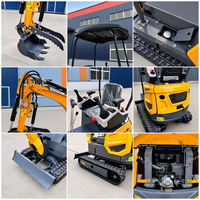 Mini-excavatrice à moteur stable de 7,0 à 10,2 kW avec garantie d'un an, garantissant un fonctionnement fiable à long terme
