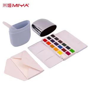 MIYA HIMI 18 Colors Solid Watercolor Paint Water Color Paint for Painting