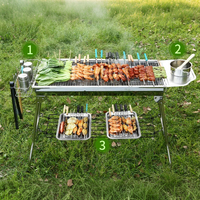 Barbecue pliable argentin, parrilla commerciale en acier inoxydable, barbecue au gaz extérieur Santa Maria pour restaurant