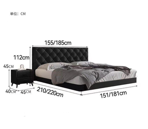 <span class=keywords><strong>Letto</strong></span> <span class=keywords><strong>matrimoniale</strong></span> imbottito in pelle sospeso, stile minimalista italiano, di grandi dimensioni, <span class=keywords><strong>per</strong></span> camera da <span class=keywords><strong>letto</strong></span> moderna - Product Image 6