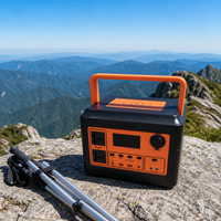 Station d'alimentation portable 1000W LiFePO4 pour le camping, les voyages en camping-car, la recharge sans fil, l'entrée solaire, la lampe torche LED, la sauvegarde hors réseau
