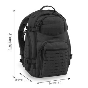 Mochila Táctica Deportiva MOLLE Cortada con Láser, Mochila de Senderismo para Aventuras de 7 Días, Equipo Táctico Personalizado OEM ODM - Product Image 2