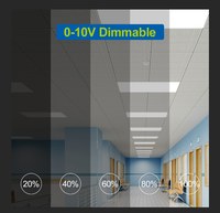 ETL Listed 1x4 2x4 2x2 FT Bright 4400LM LED Flat Panel Light Surface Mount Dimmable 5CCT 24x24 pouces rétro-éclairé Plafonnier