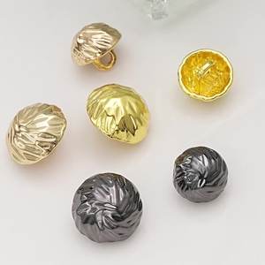 <span class=keywords><strong>Botones</strong></span> de aleación de media esfera arrugados para coser - Product Image 2