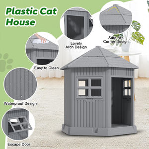 Casa de perro grande impermeable al aire libre aislada con ventana - Product Image 5