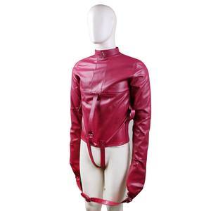 Бесплатная Индивидуальная коробка-товары для взрослых, игры, Sm, полиуретановая кожаная куртка-бондаж, рукава, Фетиш-сдерживающая смирительная куртка, секс-игрушка - Product Image 3