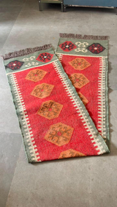 Tribal Boho <b>Runner</b> <b>Rug</b> | Handmade Wool Jute Geometric Carpet <b>for</b> Farmhouse Hallway Entryway Bedroom Living Room Decor - Product Image 6