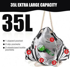 Échantillon gratuit – Sacs fourre-tout de plage personnalisés pour femmes en polyester, réutilisables, grands sacs de plage en toile de jute pour le shopping - Product Image 5