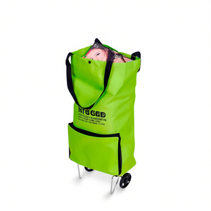 Chariot pliable à roulettes Myrva, 4 roues, chariot de courses pliable pour le transport d'épicerie - Product Image 1