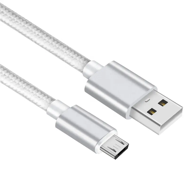 MicroUSB Cable 3ft High Speed 2A USB A Male to Micro USB Charging Nylon Braided Cable for Android Phone Charger Samsung Vivo