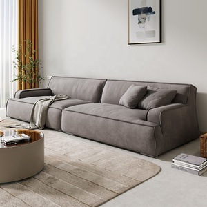 Divano in Tessuto Minimalista Italiano a Tre Posti, Design Lineare con Tessuto Tecnico Opaco <span class=keywords><strong>per</strong></span> <span class=keywords><strong>Arredamento</strong></span> <span class=keywords><strong>Moderno</strong></span> del <span class=keywords><strong>Soggiorno</strong></span> - Product Image 3