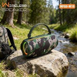 Enceintes portables robustes MFGO-M10 pour fêtes, avec batterie Bluetooth 2400 mAh, idéales pour <span class=keywords><strong>la</strong></span> <span class=keywords><strong>plage</strong></span> et les soirées au bord de <span class=keywords><strong>la</strong></span> piscine – Le meilleur choix - Product Image 5