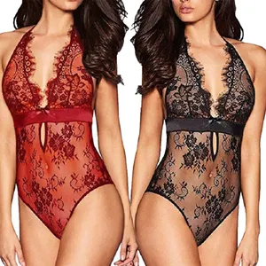 China fornecedor lingerie fábricas atacado noite wear lingerie-sexy meia lingerie vazada vestido