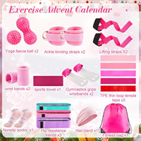 Ensemble cadeau de Noël, 11 pièces, équipement de fitness à domicile, yoga, pilates, accessoires, ensemble de yoga, kit d'équipement de pilates
