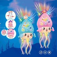 Nouveauté Jouet électrique rampant et dansant en forme de pieuvre avec lumières colorées et musique, évitement automatique des obstacles, relaxation sensorielle, jouet électrique pour enfants