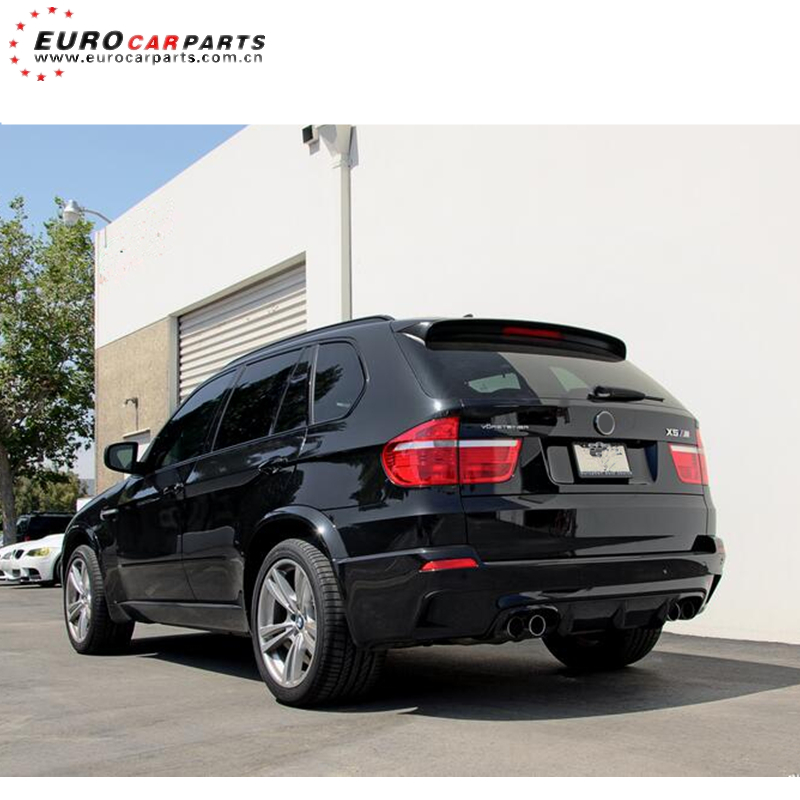 bmw x5 e70 rear diffuser gloss black