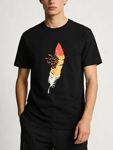 Shanghai Koi Good <span class=keywords><strong>Luck</strong></span> 359 T-shirt tendance en pur coton à col rond et manches courtes avec imprimé graphique, original pour femmes chinoises - Product Image 3