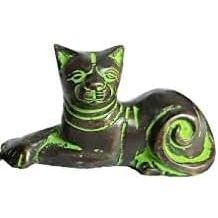 PARIJAT ARTISANAT Antique En Laiton Chat Figurine Mignon Chaton Animal Statue Art Déco Design Paire Chat Showpiece - Product Image 4