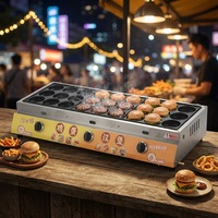 Machine à œufs et burgers au gaz commerciale DanFuQi en acier inoxydable, équipement de snack-bar, faible bruit, nettoyage facile