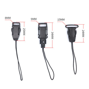 Lanyard Buckle Plastic Black H015 H044 H045 Fasteners For Name Tag Work ID <b>Shoulder</b> <b>Strap</b> - Product Image 2