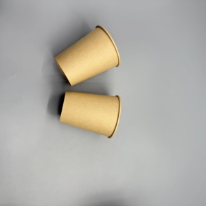 Gobelet en papier jetable biodégradable, revêtement PE PLA, simple ou double paroi, impression flexo personnalisée pour boissons chaudes ou froides - Product Image 2