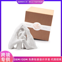 Moule artisanal en argile 3D fait main adultes bébé famille amour Sculpture motif parfait décoration de la maison Souvenirs Figurine artificielle