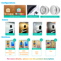 Miroir Magique à Impression Instantanée avec Écran Tactile, Cabine Photo DSLR avec Bluetooth/Wi-Fi et Valise Métallique pour Mariages et Événements