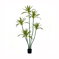 Plantes artificielles en plastique réaliste ignifuges modernes en gros, Dracaena en pot, pour la décoration intérieure de la maison, du bureau et du salon