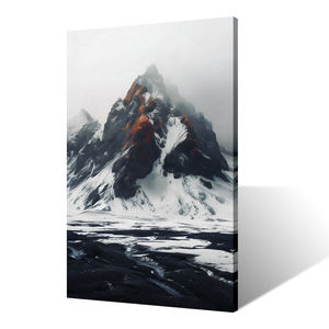 Impression murale <span class=keywords><strong>Paysage</strong></span> <span class=keywords><strong>Montagne</strong></span> Enneigée, Sommets <span class=keywords><strong>en</strong></span> Haute <span class=keywords><strong>Montagne</strong></span>, Toile Écologique pour Décoration et Scénographie - Product Image 2