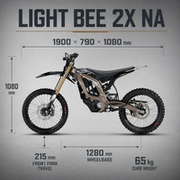 En stock, moto tout-terrain électrique Surron Light Bee 2026 24000W 78V édition noire