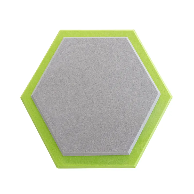 Meeting Room Fireproof PET Hexagon Acoustic Panels Sound Reduction PET Panels