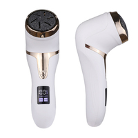 Lime à pied électrique pour pédicure Tête de rouleau interchangeable Meuleuse à pied électrique Dissolvant de callosités avec affichage LED