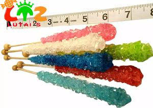 Bâtonnets <span class=keywords><strong>de</strong></span> bonbons géants fruités en sucre cristallisé dur sur bâton en bois emballé dans un sac - Product Image 5