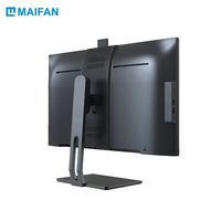 PC All-in-One Hitam 5MP 23.8 inci I3/I5/I7 Komputer Kantor Desktop All-in-One yang Dapat Disesuaikan