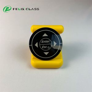 Cadre en verre sérigraphié noir sur mesure d'usine OEM 147*87*5mm, panneau en verre poli, panneau de prise en verre - Product Image 4