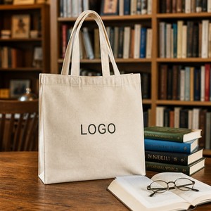 Bolsa de Lona para Libros con Separadores, Bolsa de Biblioteca con Logotipo Personalizado - Product Image 3