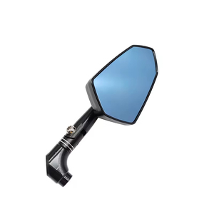 Rétroviseurs de moto en aluminium CNC avec verre bleu, pour guidon court, vue latérale - Product Image 5