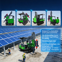 TZmachinery TZ585 52KW Perforadora de Pilotes Solar Compacta sobre Orugas |   Motor Diésel ChangChai 4m para Estacas, Destornillador Solar con Certificación CE ISO9001