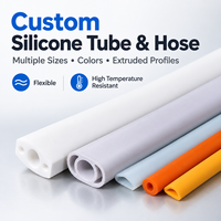 Tuyau en silicone coloré sur mesure OEM, à paroi épaisse, flexible et creux, pour la protection des équipements industriels, des appareils et des composants
