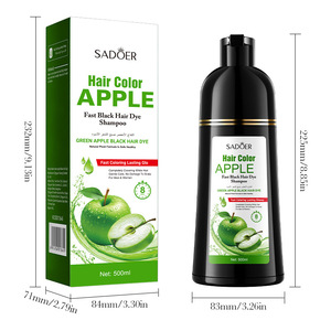 Tinte Capilar Herbal de Manzana Verde, Fácil y Rápido de Usar, No se Desvanece, Ingredientes Suaves que No Irritan, Venta al por Mayor 500ml - Product Image 6