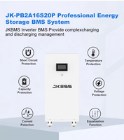 Kit de Batería DIY JKESS JKL015 51.2V 280Ah LiFePO4 15KWh con Pantalla Táctil LCD de 4.3" y BMS de Balance Activo para Almacenamiento de Energía Solar (Caja Vacía)