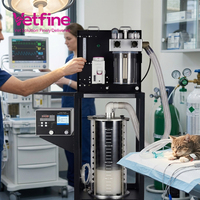 Appareil d'anesthésie vétérinaire avancé avec ventilateur pour une chirurgie sécurisée des animaux de grande taille