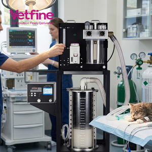 Appareil d'anesthésie vétérinaire avancé avec ventilateur pour une chirurgie sécurisée des animaux de grande taille - Product Image 1